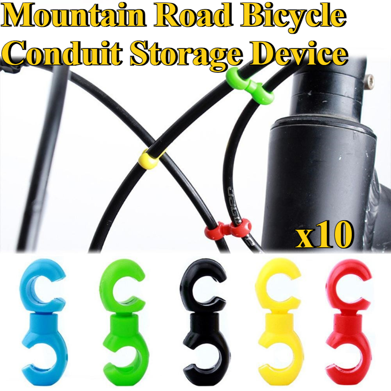 Mountain Biking Kit - 10Pcs/Set Plastics Bike Cross Line Clips