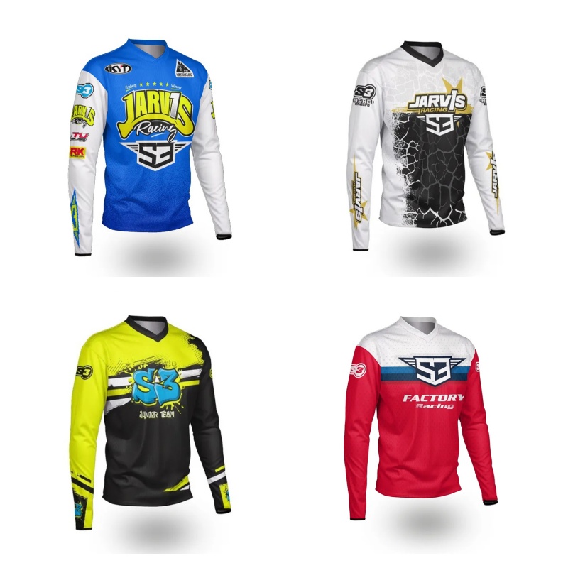 Mountain Biking Trails - S3 Parts Enduro Long Sleeve Jersey