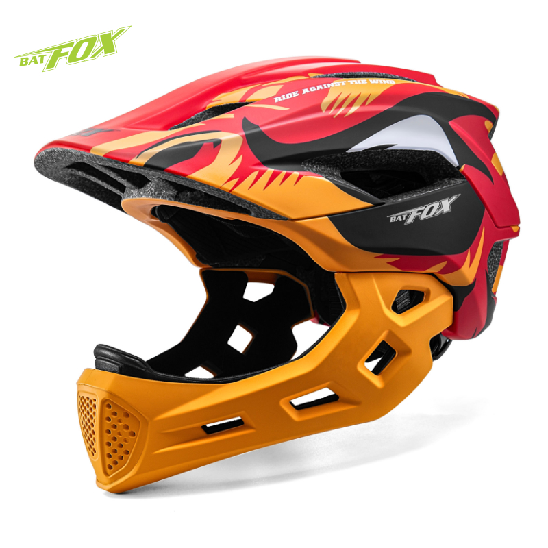 BATFOX Kids Full Face Bike Hel - Mountain Biking Full Face Helmet review and price
