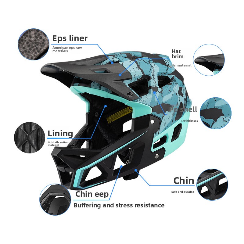 Hot Selling Mountain Bike Off- - Mountain Biking Full Face Helmet review and price