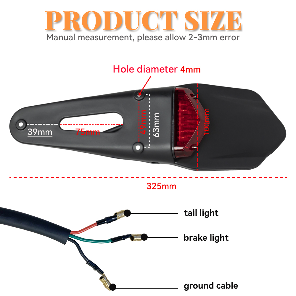 Motorcycle LED Taillight Brake - Mountain Biking Trails review and price