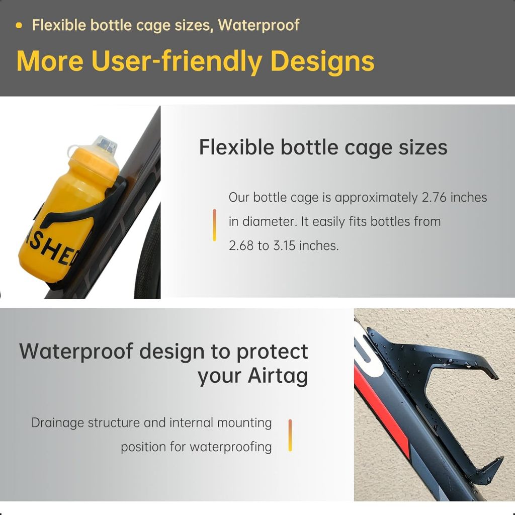 Airtag Bike Mount Hidden on Wa - Mountain Biking Water Bottle review and price
