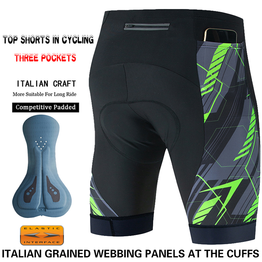 3 Pockets Men's Cycling Shorts - Mountain Biking Outfit review and price