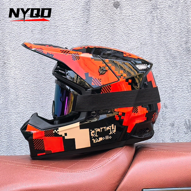 Orz Off-Road Three-Piece Helme - Mountain Biking Full Face Helmet review and price
