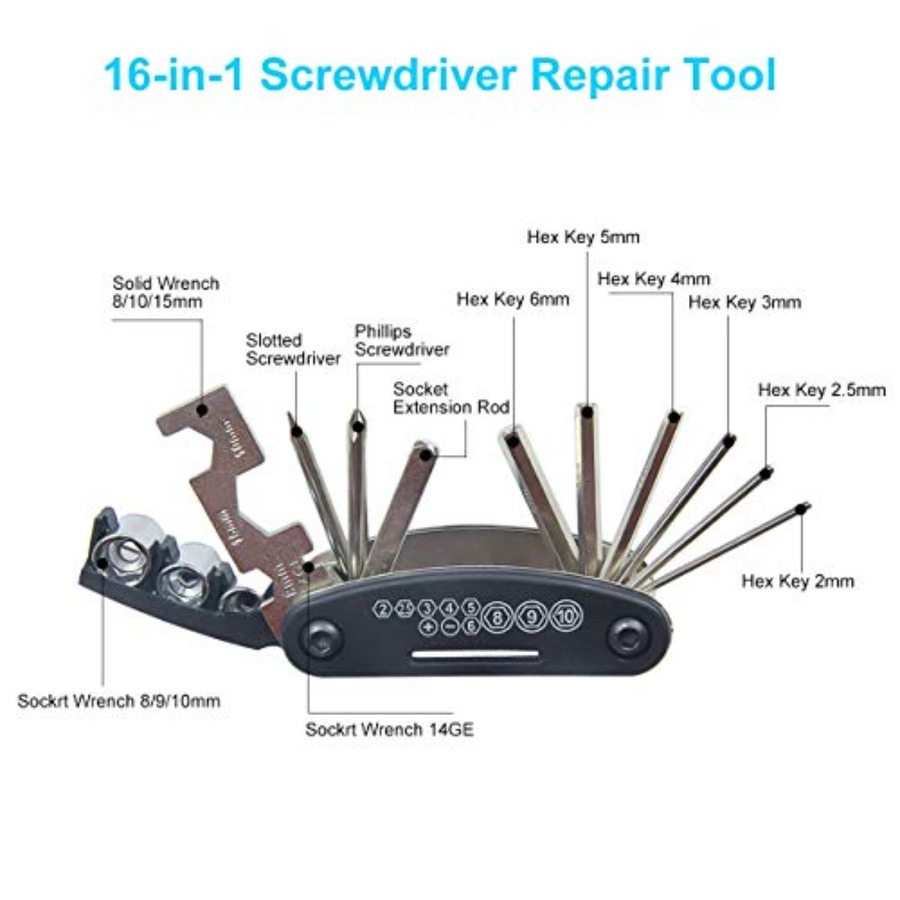 Bike Repair Kit Contains 16-in - Mountain Biking Kit review and price